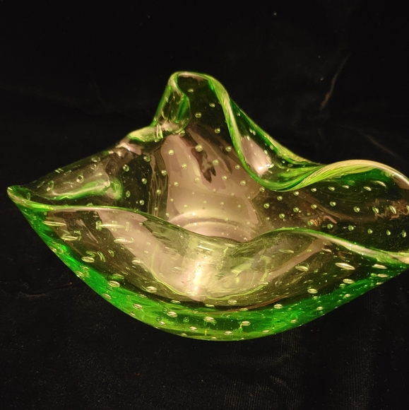Belacanti Hand Blown Glass Bowl. Murano like. - Picture 4 of 6